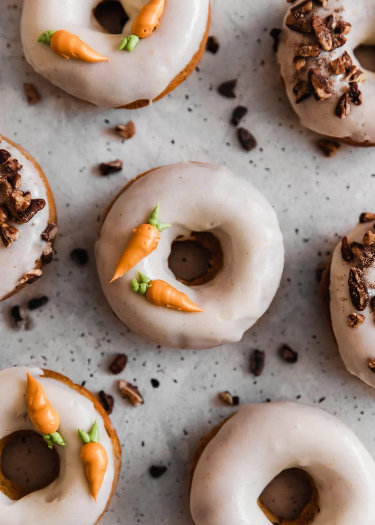 Cardamom Carrot Cake Donuts