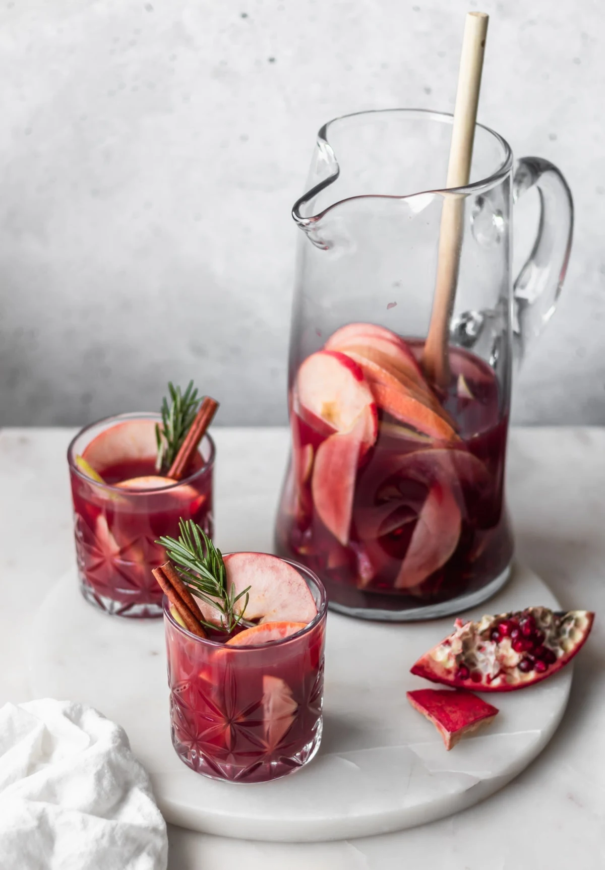 Winter Sangria With Pears & Pomegranate