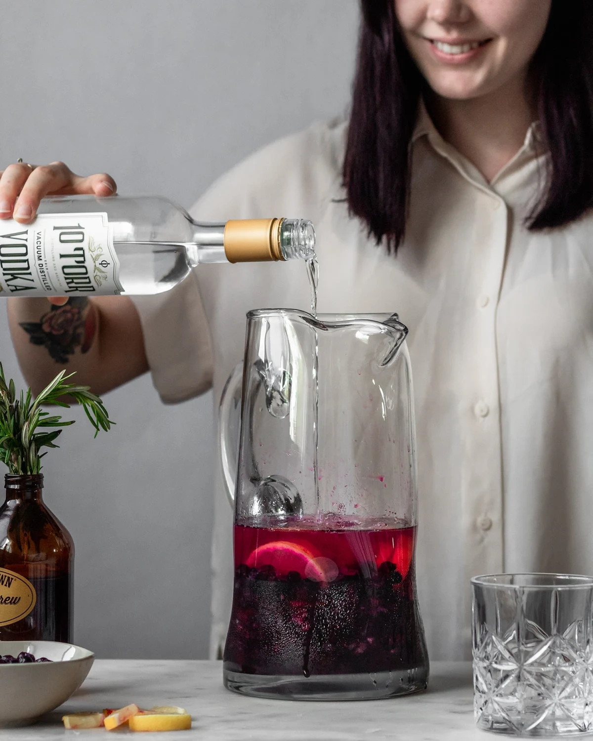 Blueberry Lemon Vodka Spritz