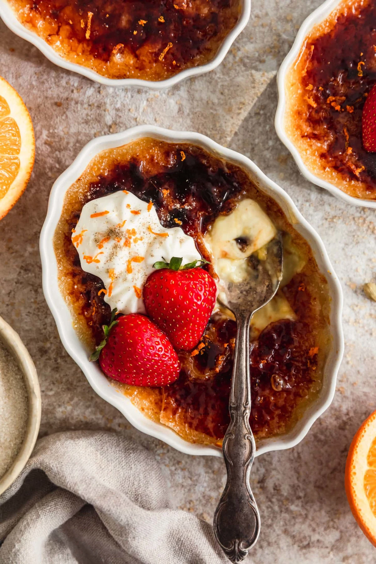 Cardamom Orange Crème Brûlée