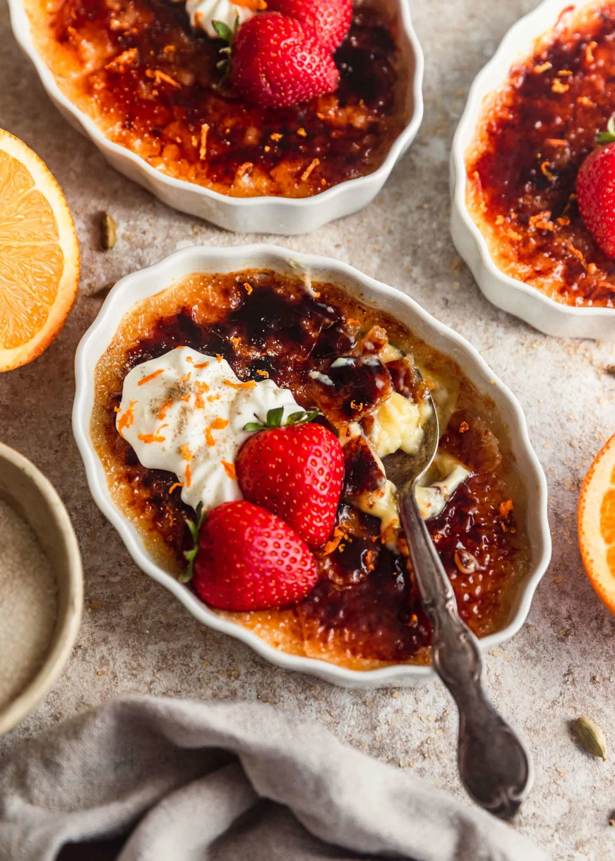 Cardamom Orange Crème Brûlée