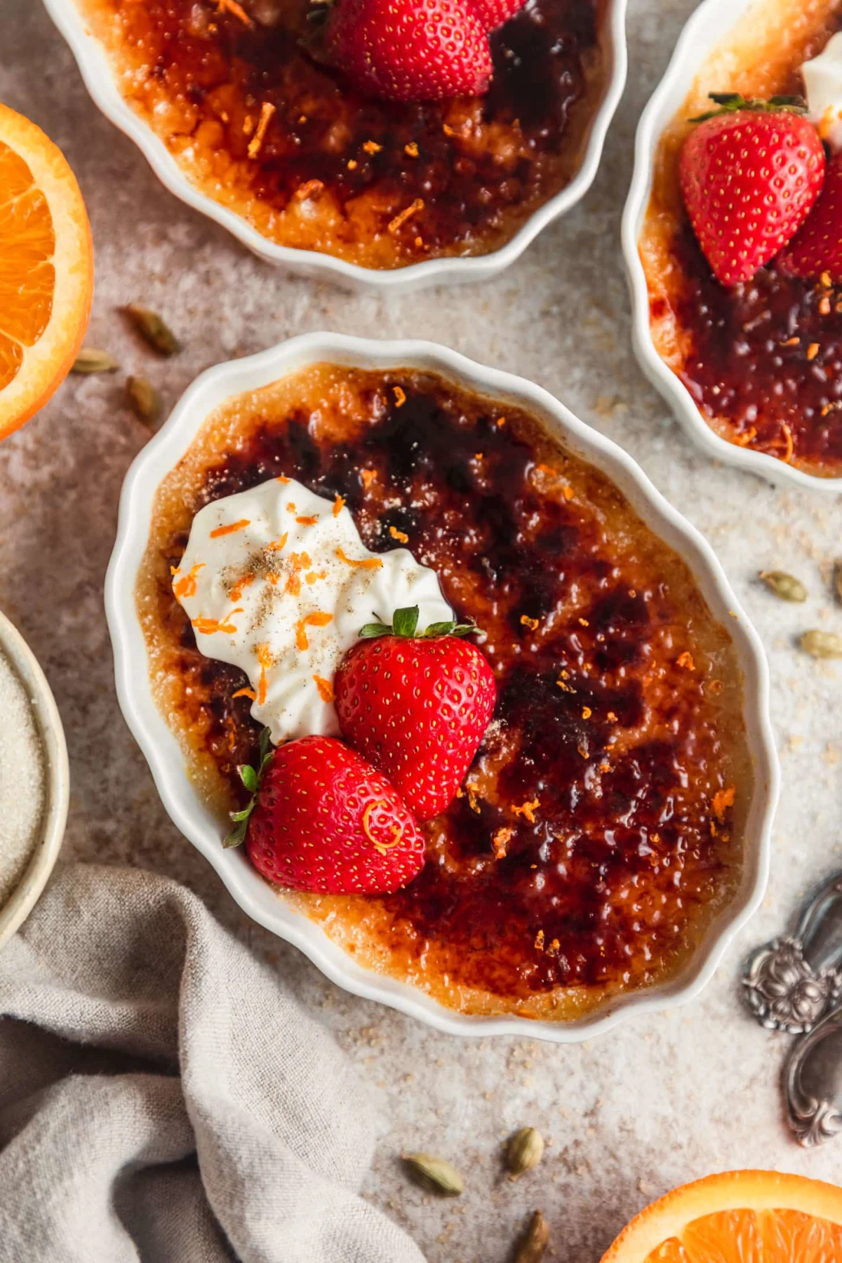 Cardamom Orange Crème Brûlée