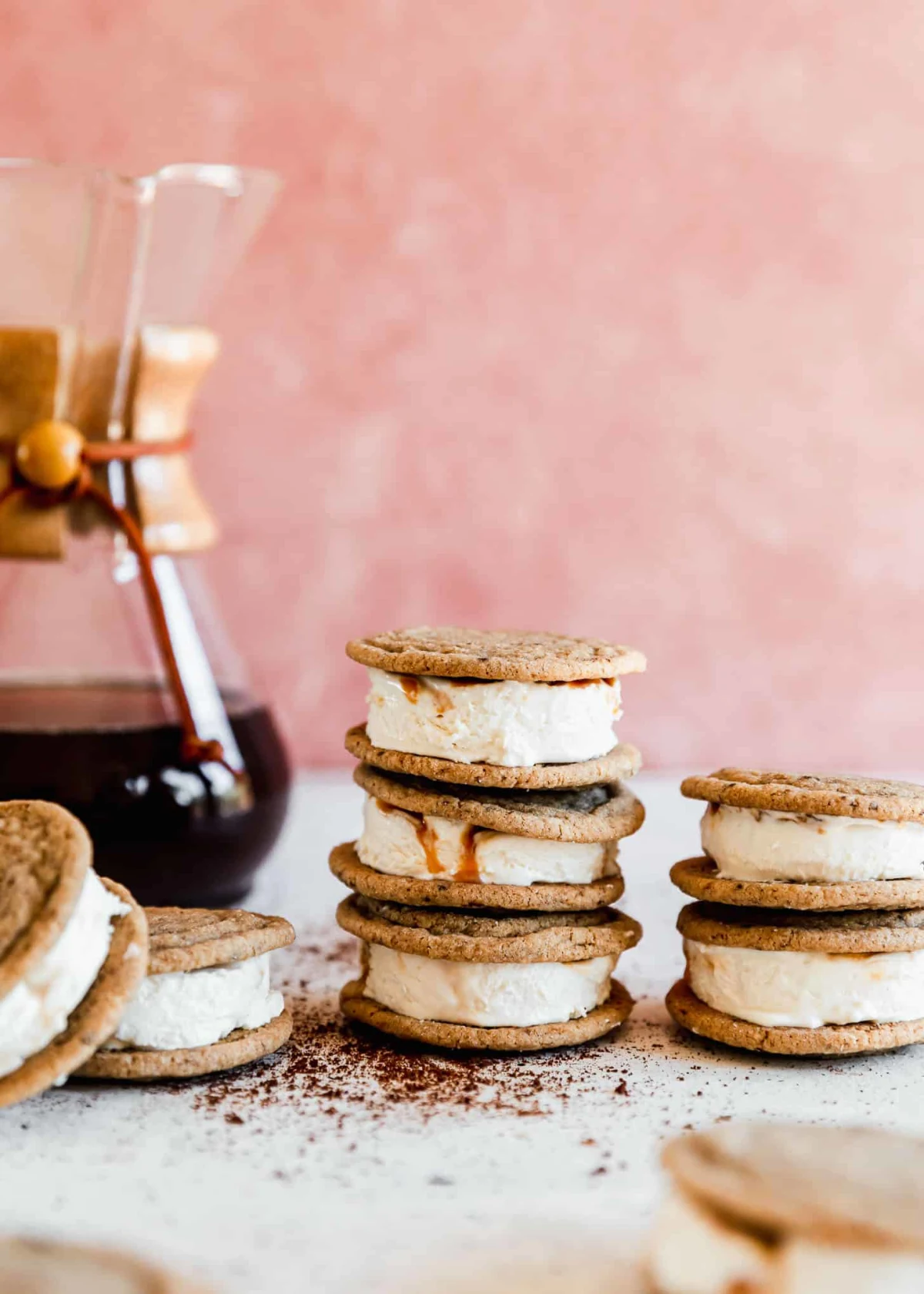 Caramel Coffee Ice Cream Sandwiches