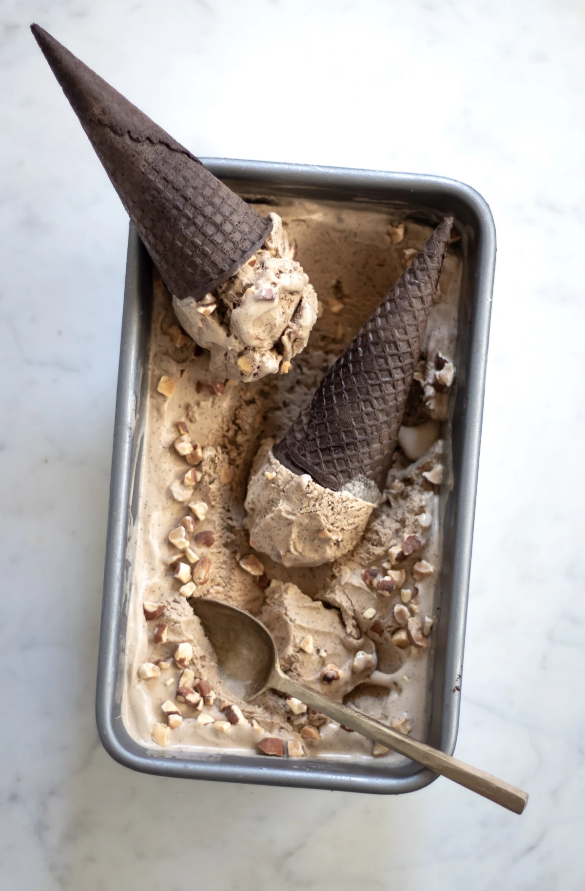 Coffee & Almond Ice Cream