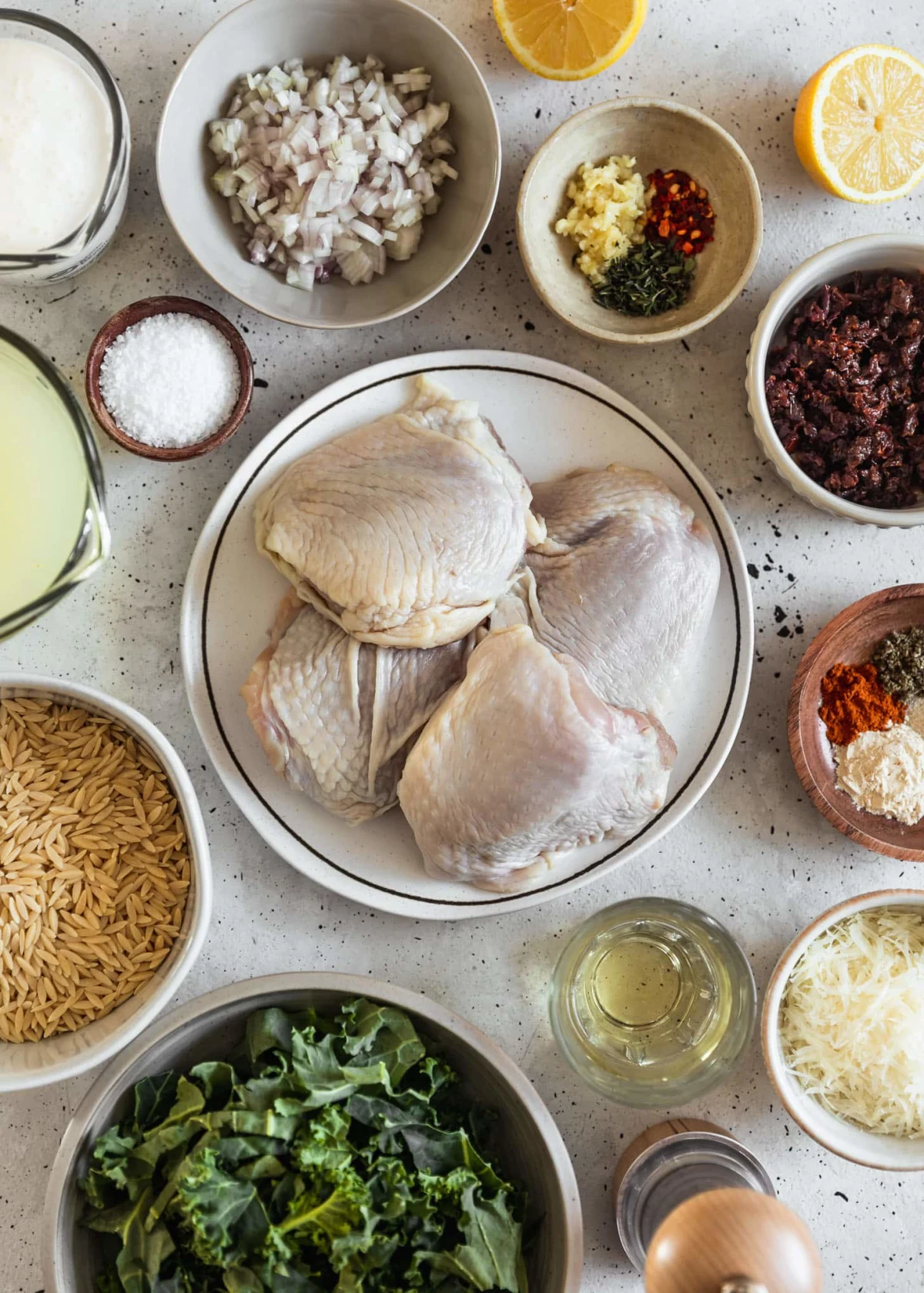 Creamy Tuscan Chicken And Orzo Skillet