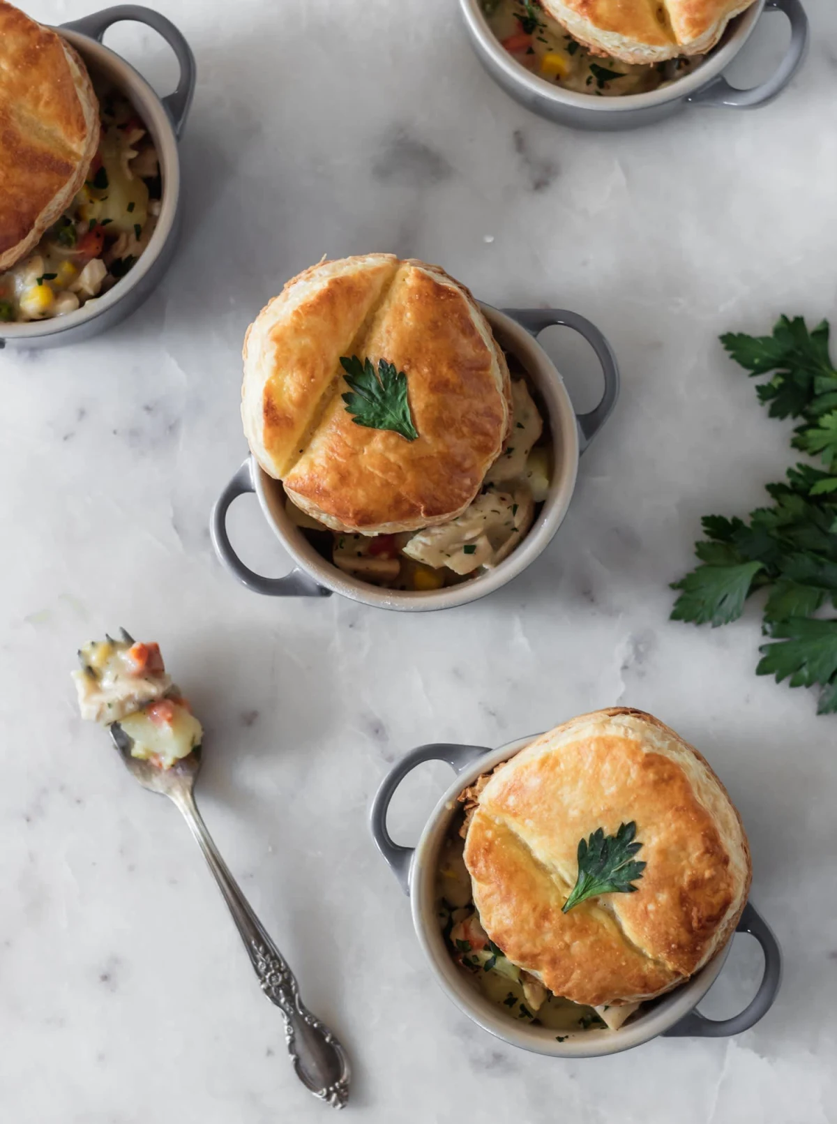 Deconstructed Chicken Pot Pie