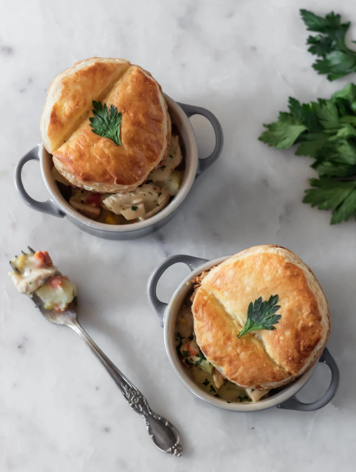 Deconstructed Chicken Pot Pie