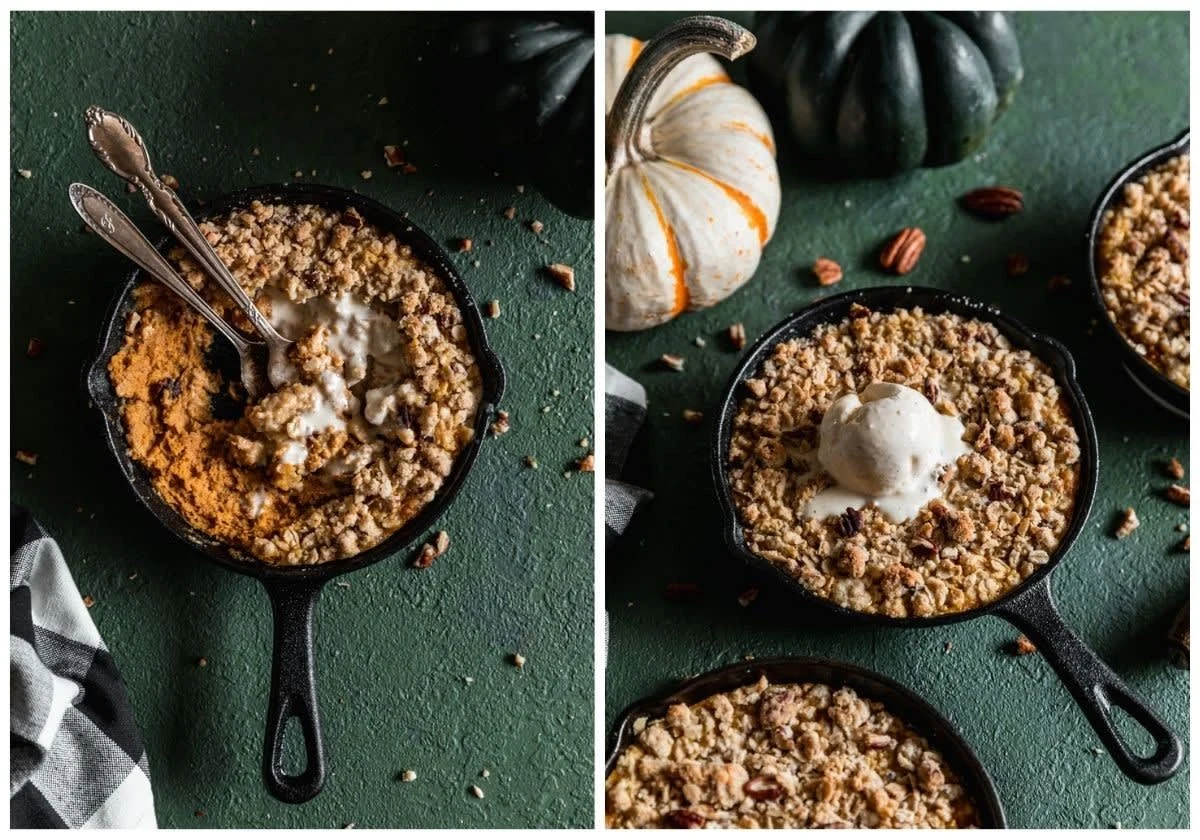 Pumpkin Crisp With Maple Oat Streusel