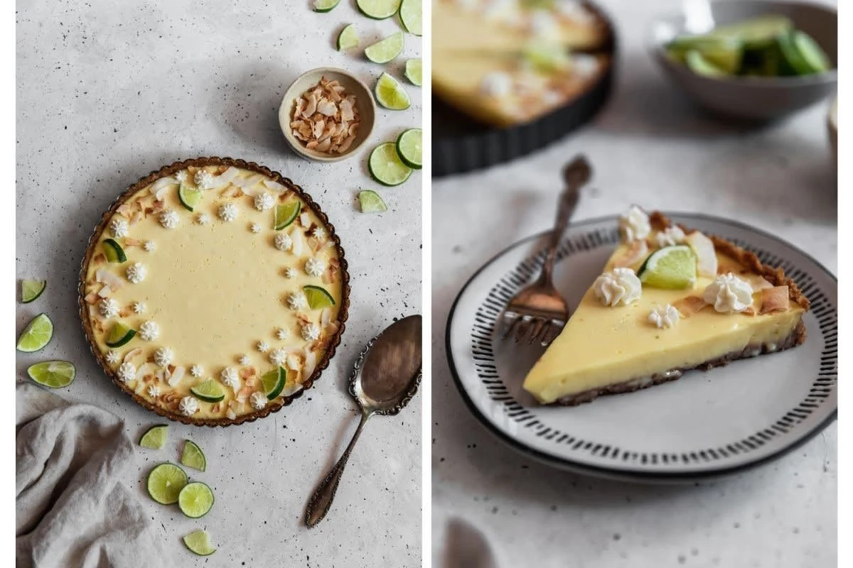 Key Lime Tart With Coconut