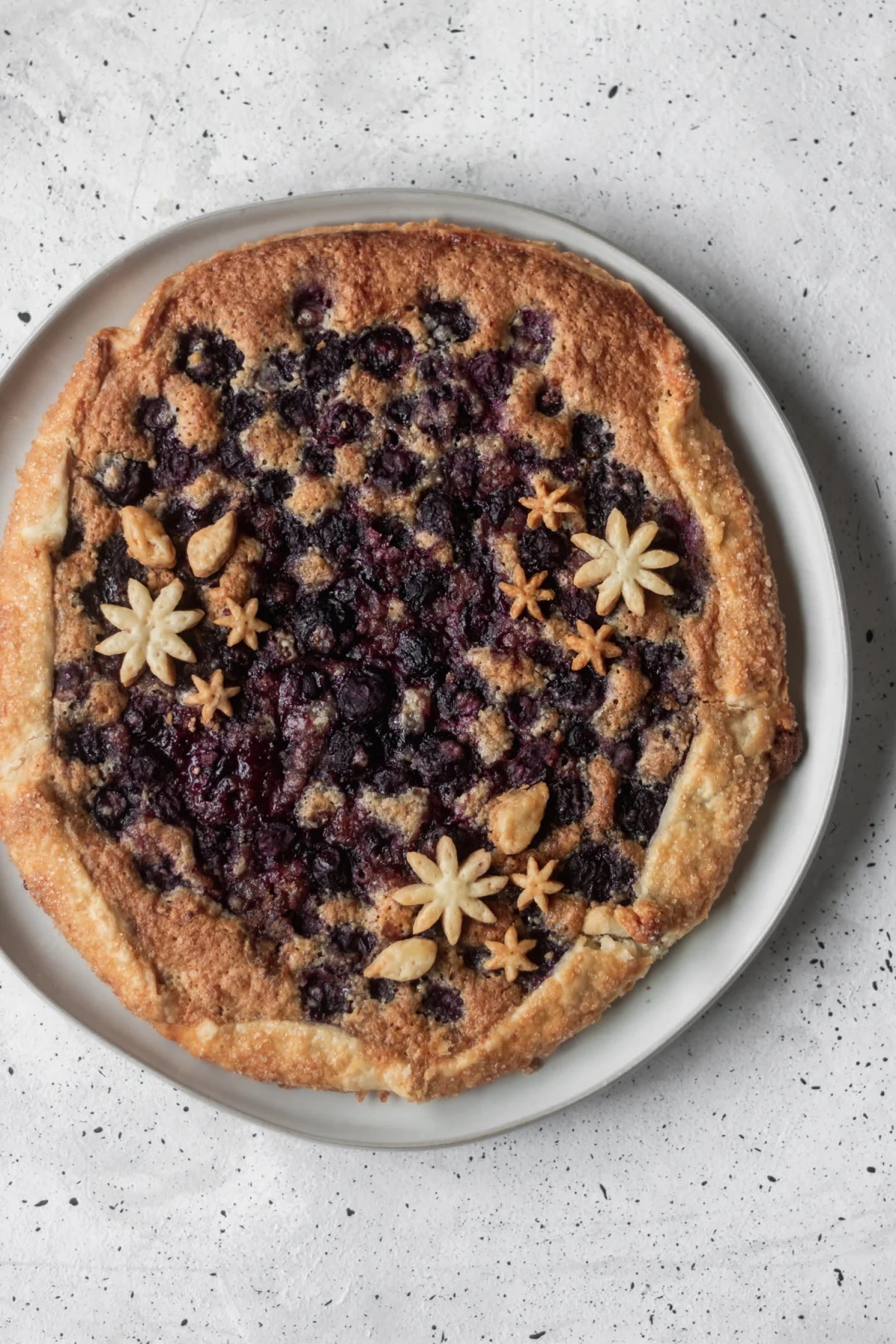 Blueberry Galette With Hazelnut Frangipane