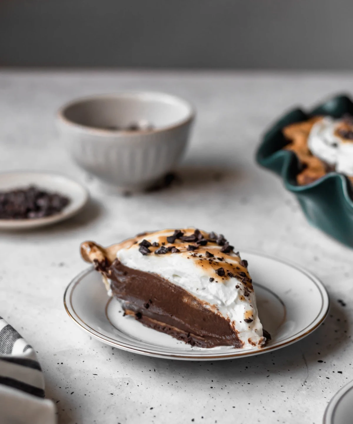 Chocolate Cream Pie + Bourbon Butterscotch