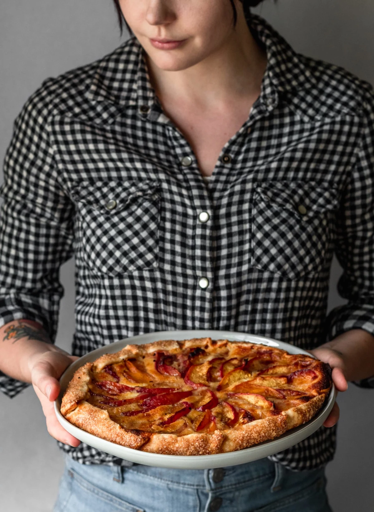 Nectarine Galette With Mascarpone Filling