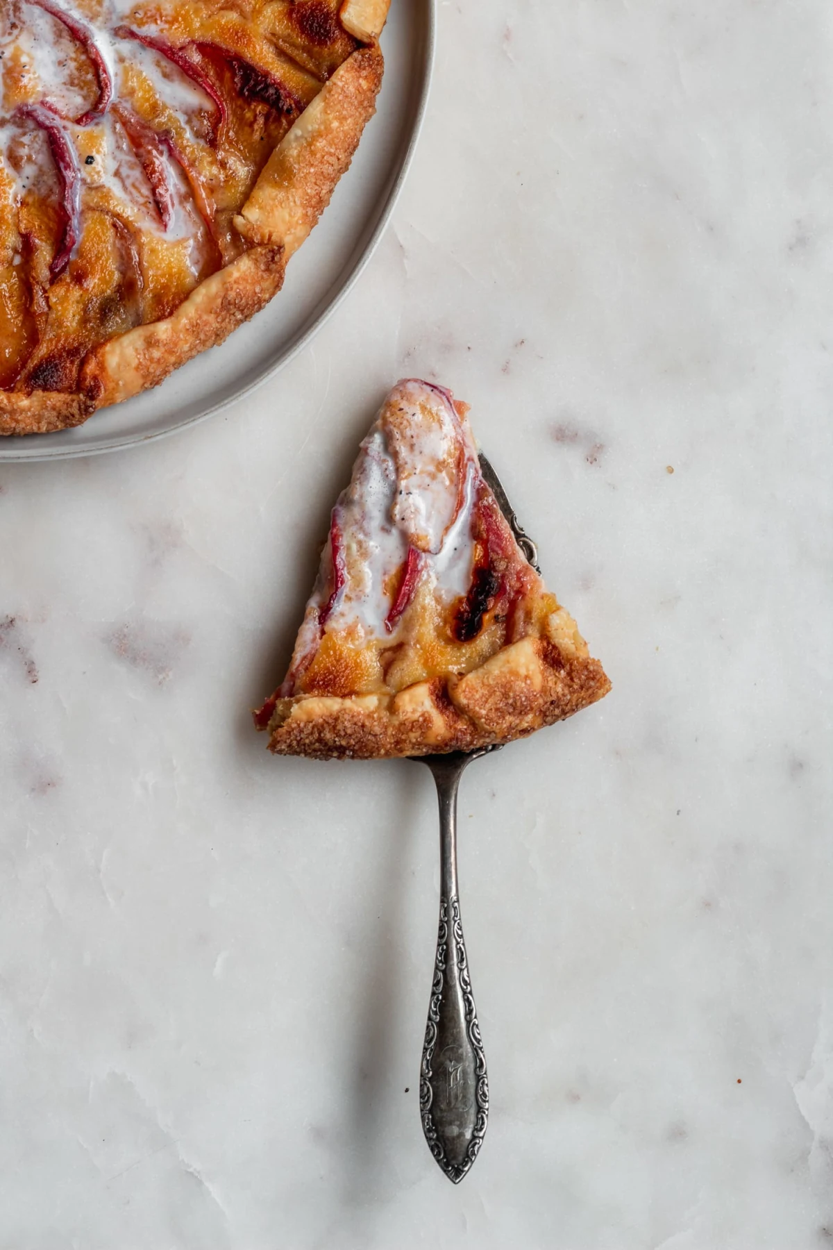 Nectarine Galette With Mascarpone Filling