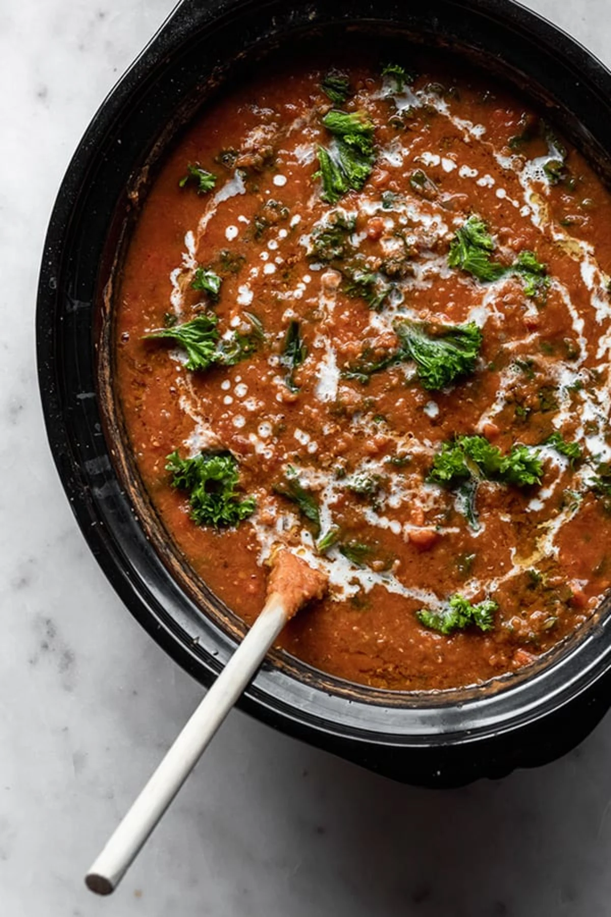 Red Lentil Soup With Harissa