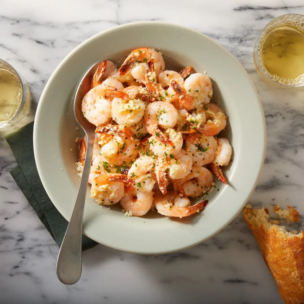 Baked Garlic Butter Shrimp Scampi
