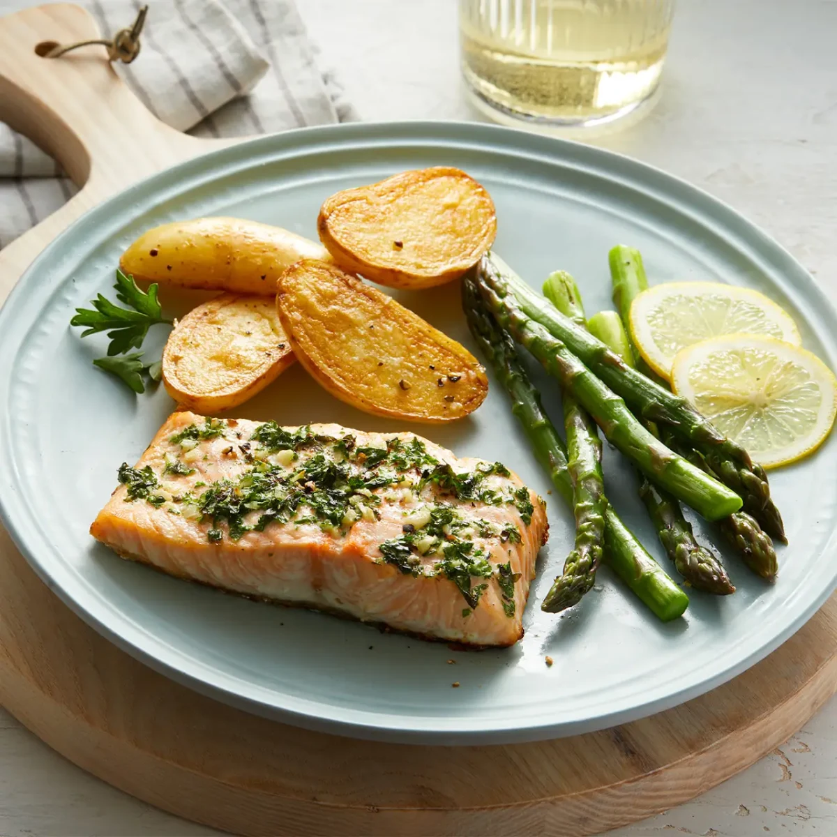 Easy Baked Salmon with Herb Butter