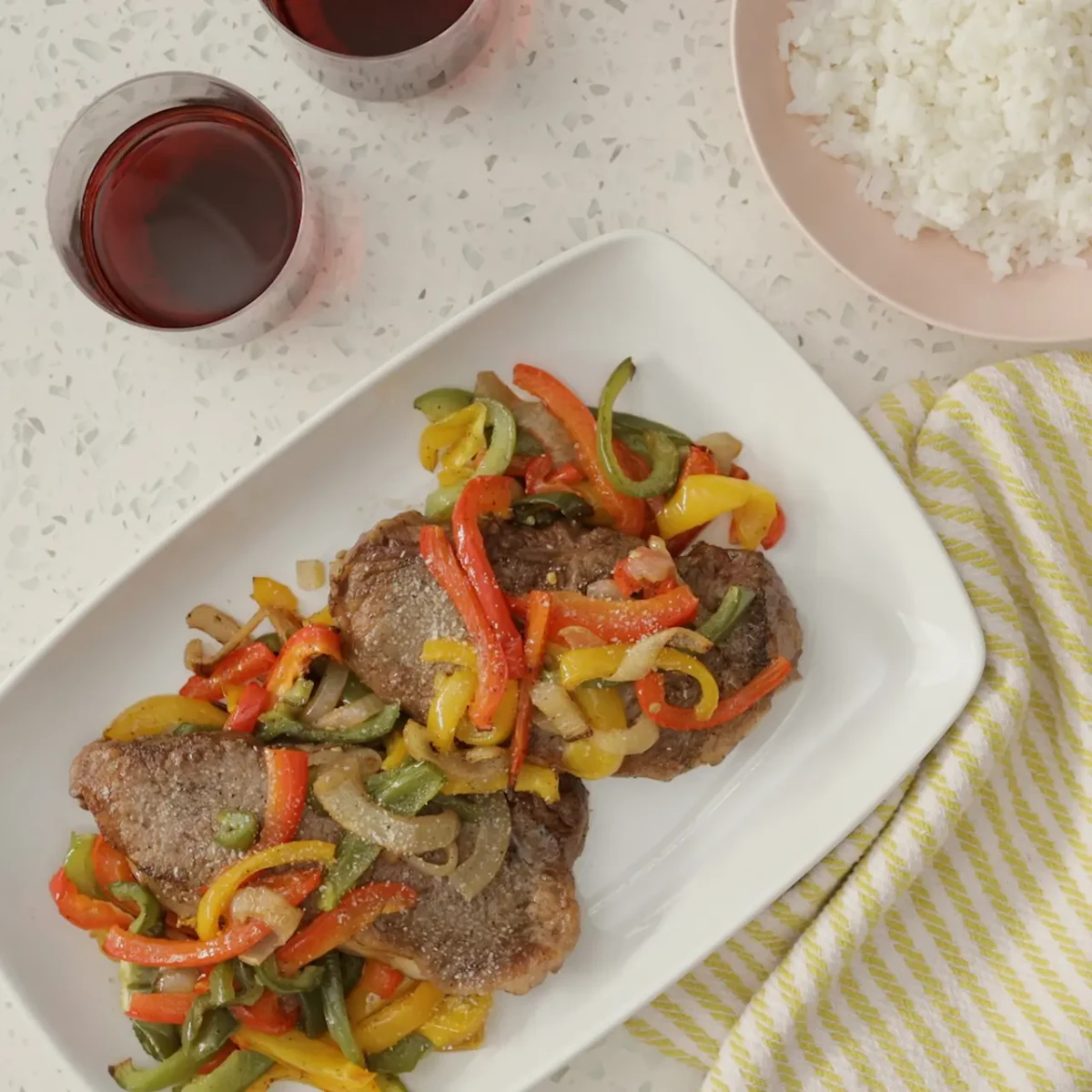 Oven-Roasted Bell Pepper Steak
