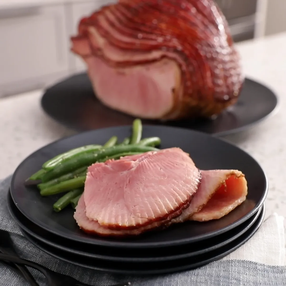 Bourbon-Honey Glazed Ham