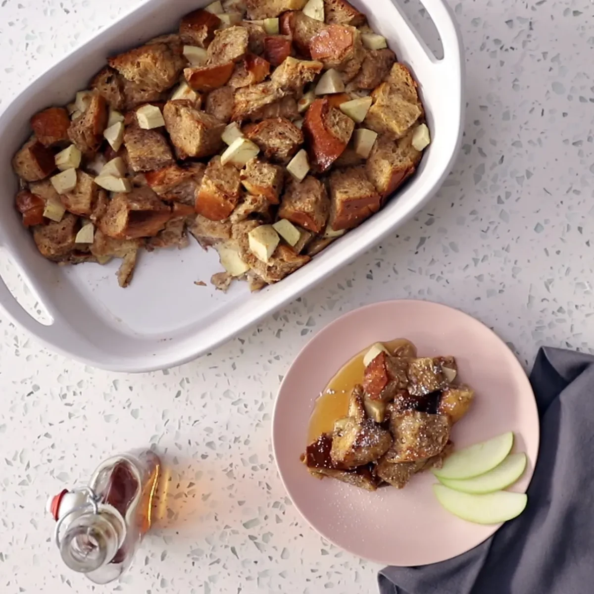 Apple Pie Baked French Toast Casserole