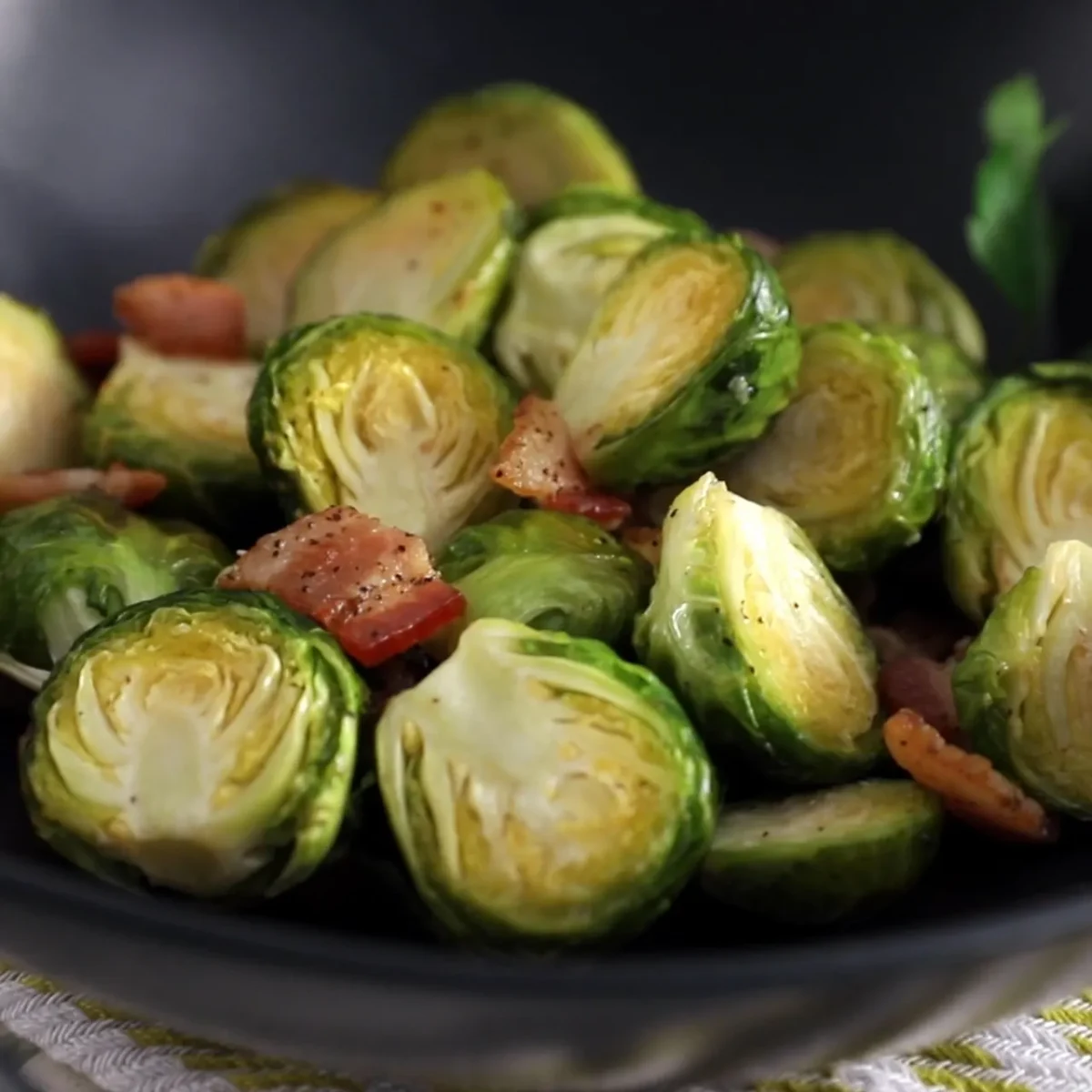 Bacon Roasted Brussels Sprouts