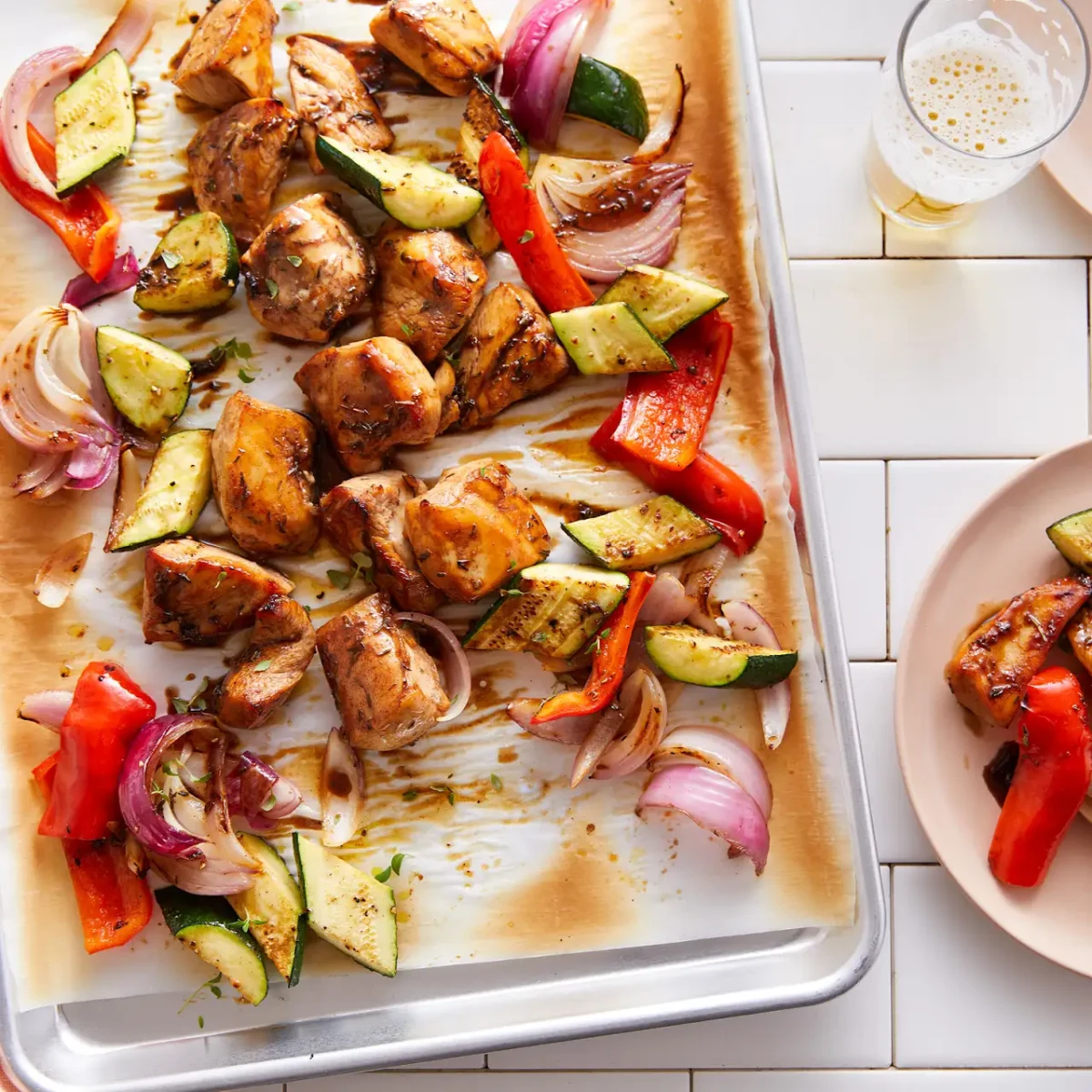Sheet Pan Honey Balsamic Chicken and Vegetables