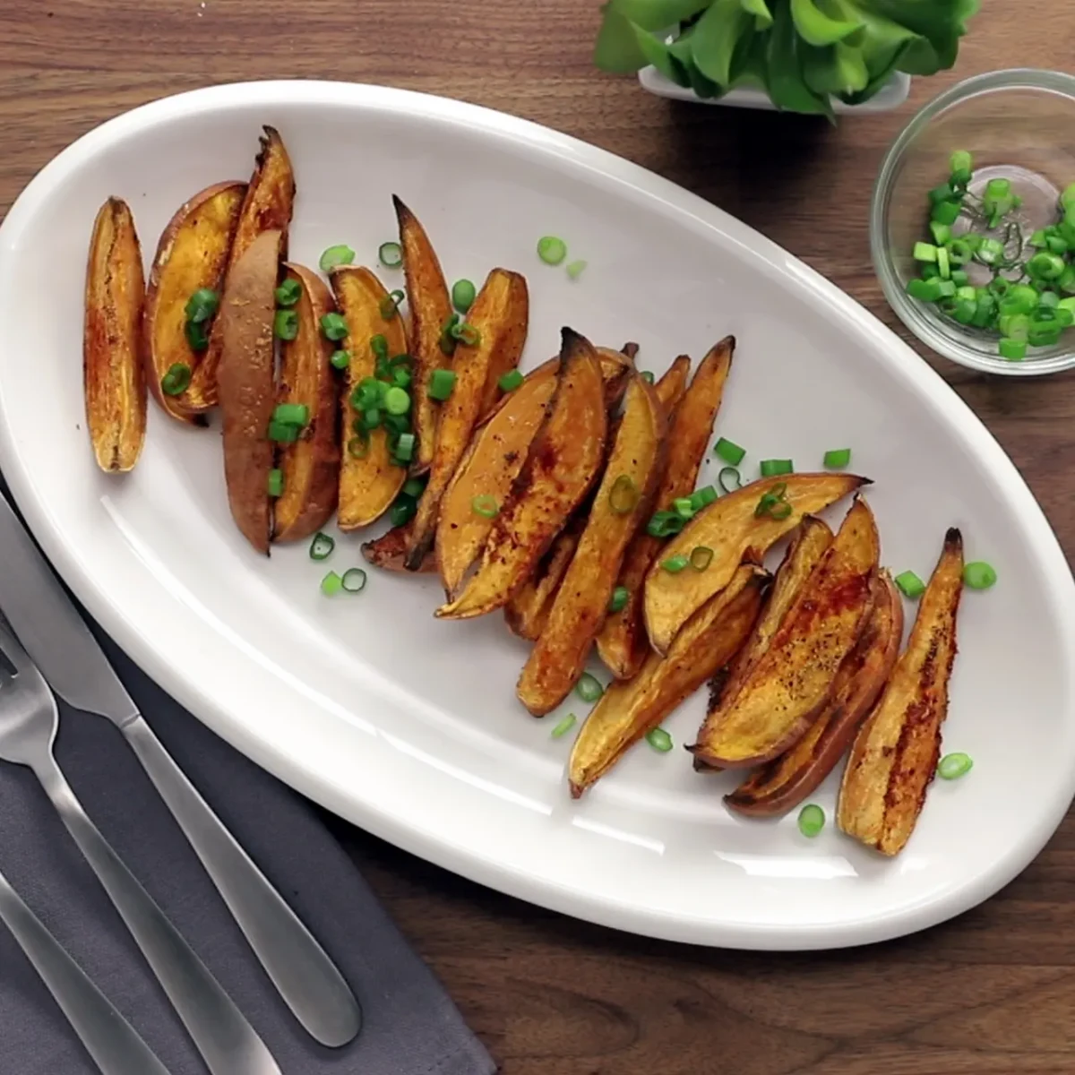 Fat-Free Seasoned Sweet Potato Fries