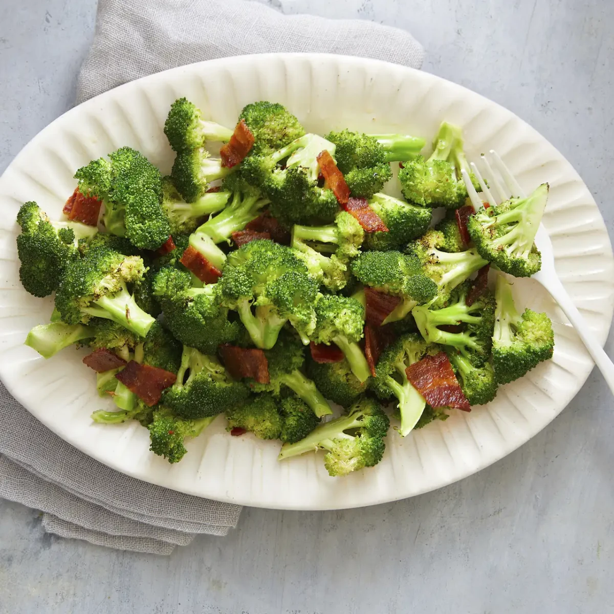 Bacon Roasted Broccoli