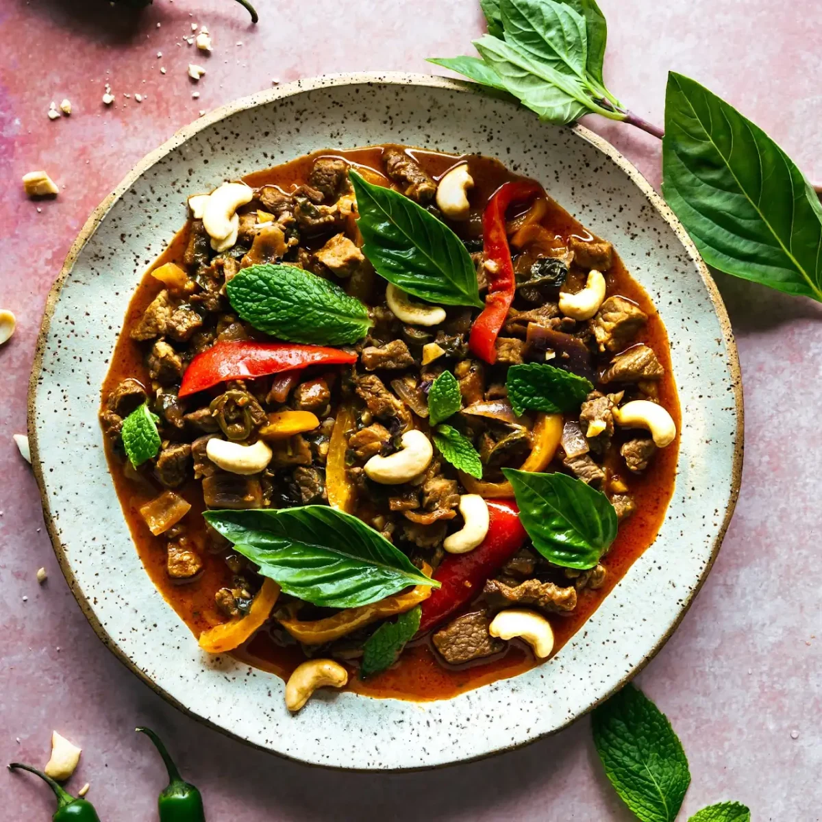 Thai Red Curry Beef Skillet
