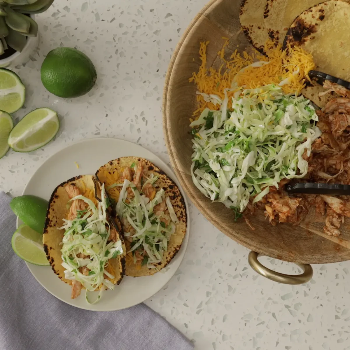 Sheet Pan Barbecue Chicken Tacos