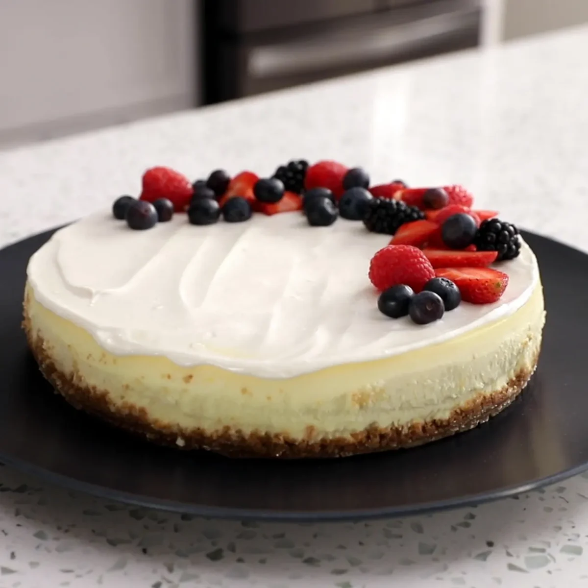 New York-Style Cheesecake (Without Sour Cream)