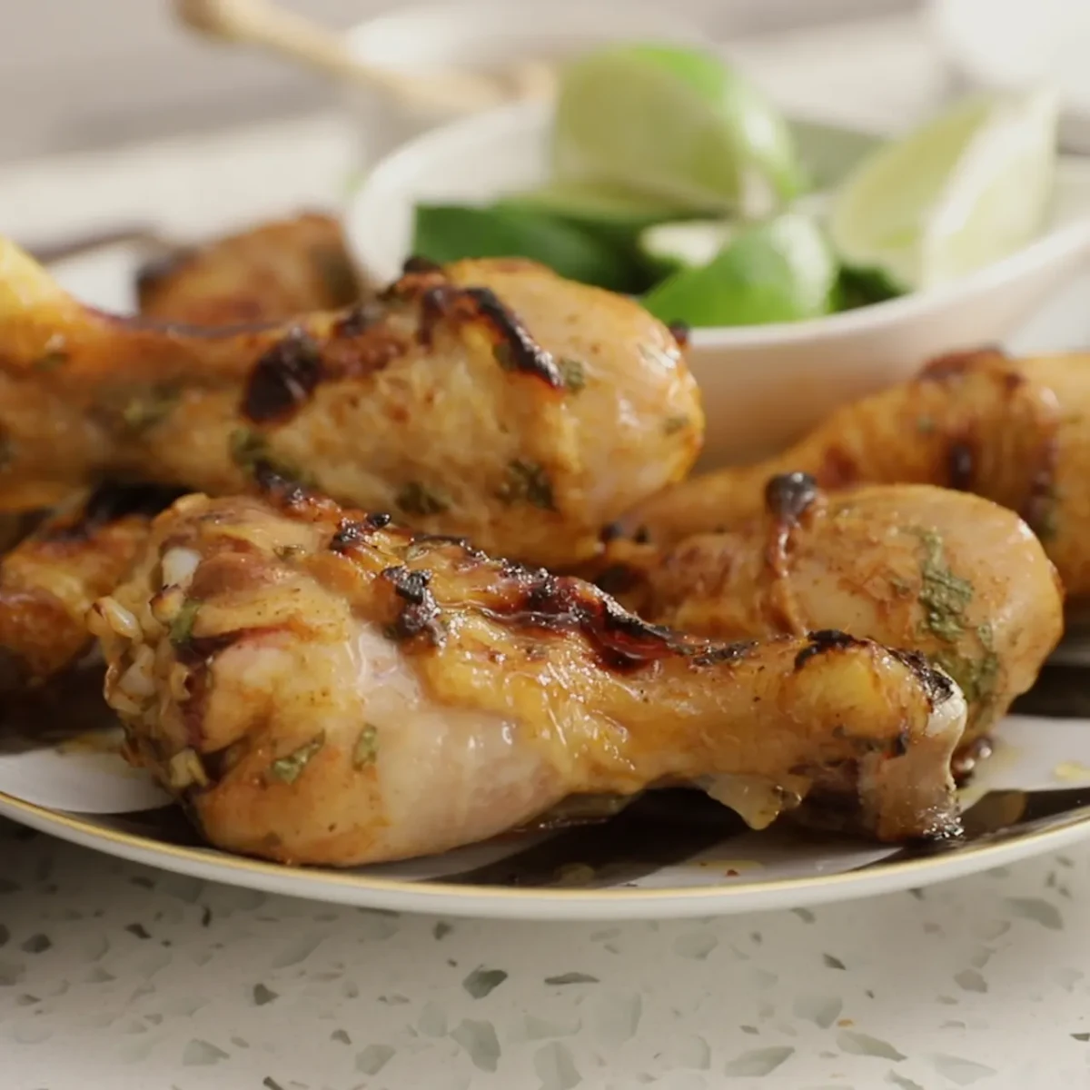 Spicy Honey Lime Chicken Legs