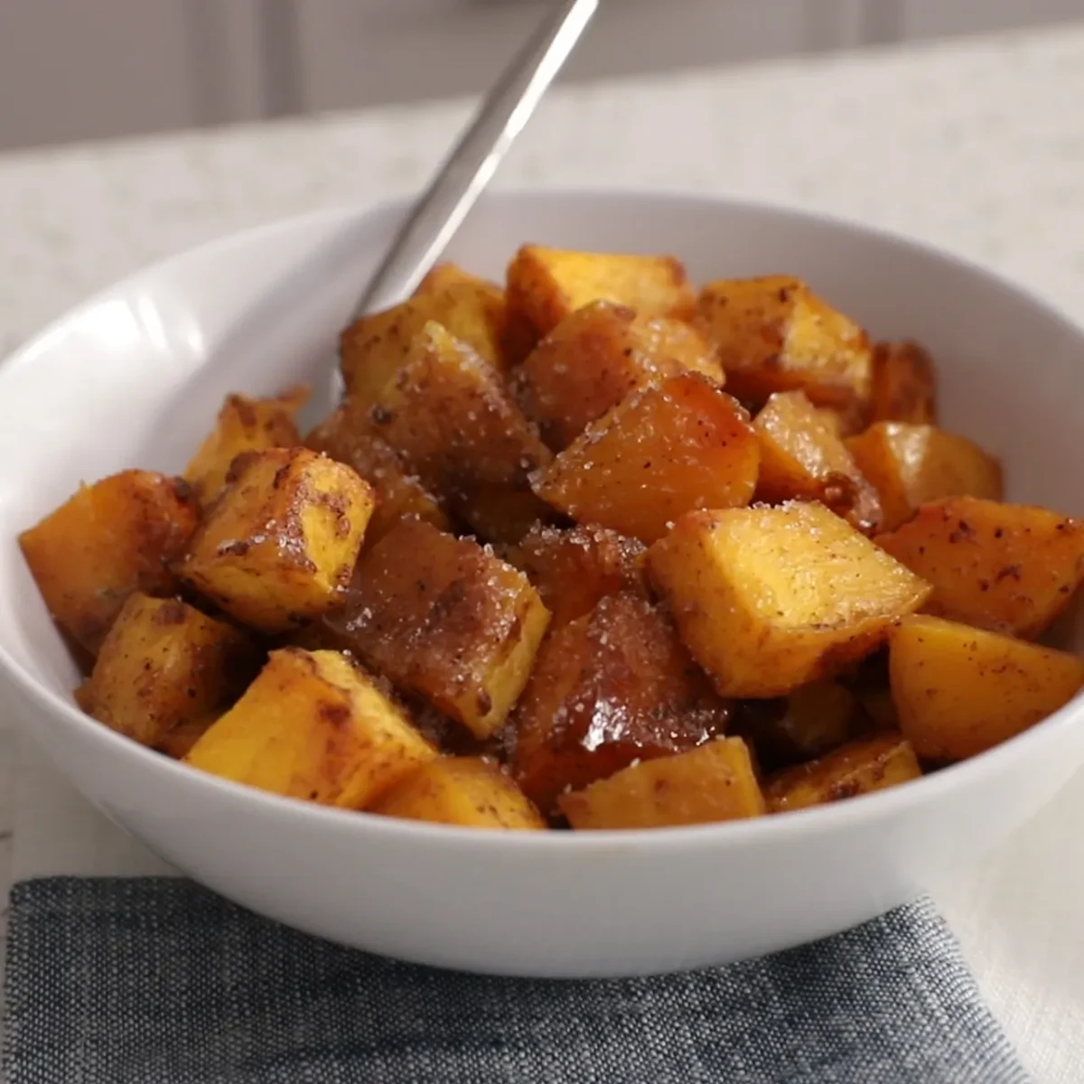 Brown Sugar And Spice Roasted Butternut Squash