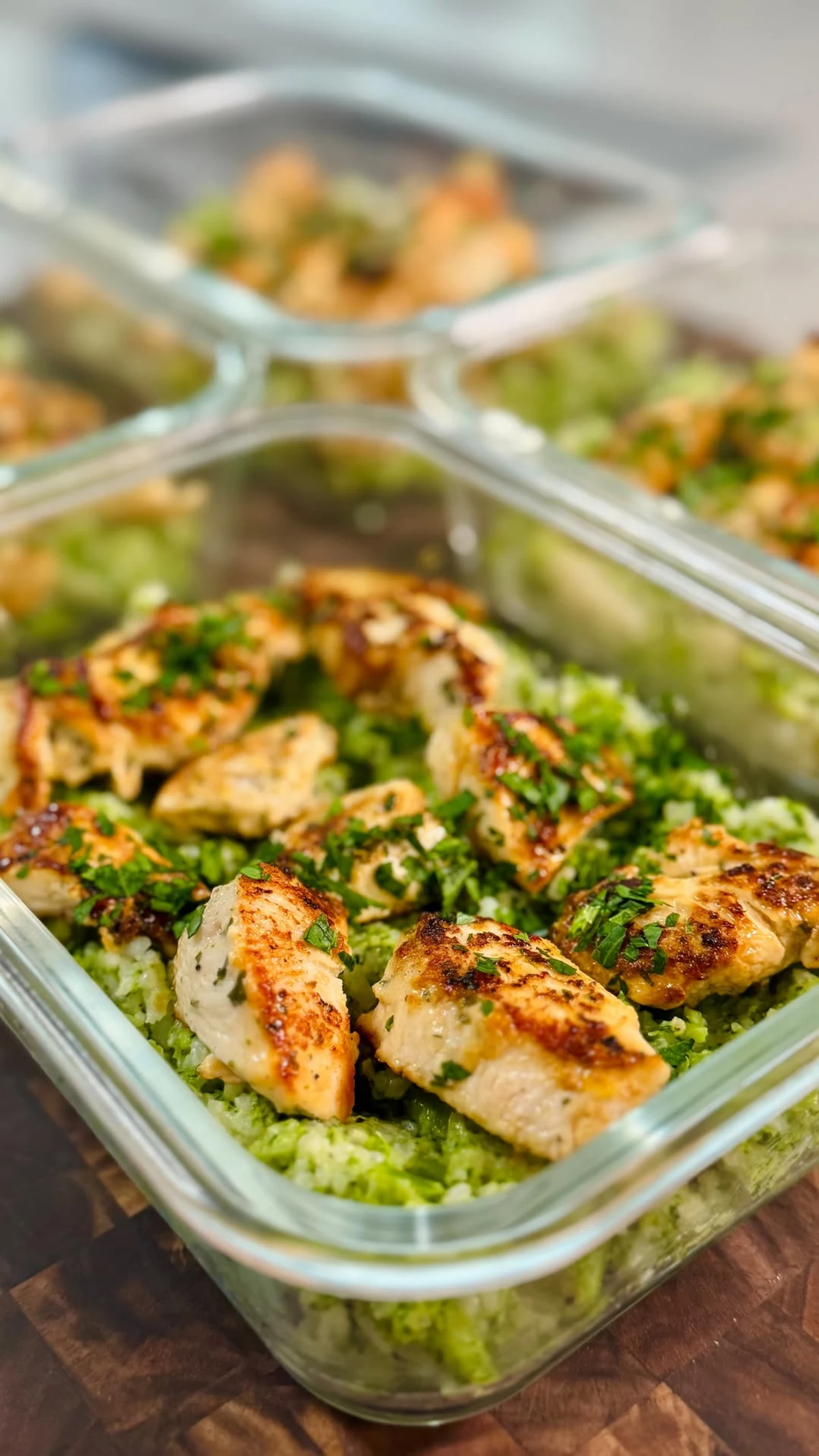 Lemon Garlic Chicken with Broccoli Cheddar Rice