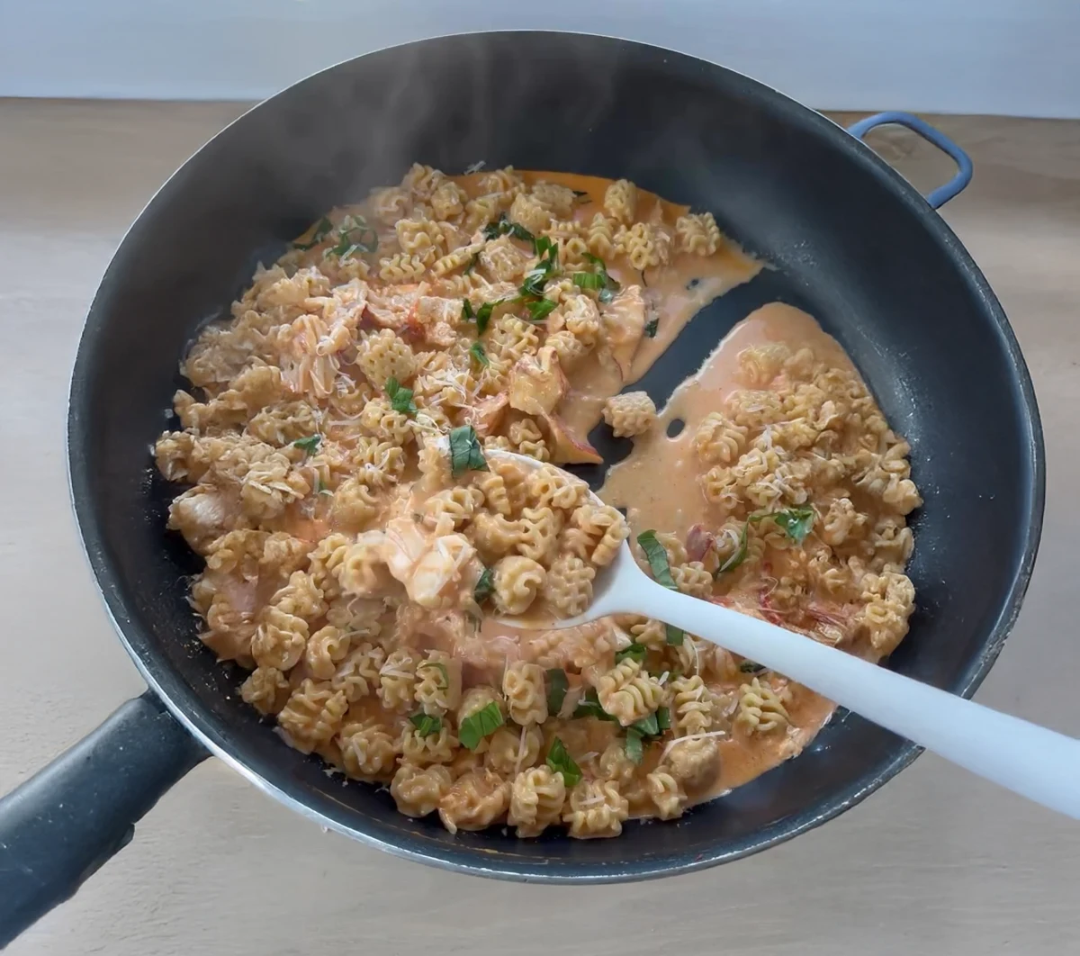 Vodka Sauce with Lobster and Radiatore Pasta