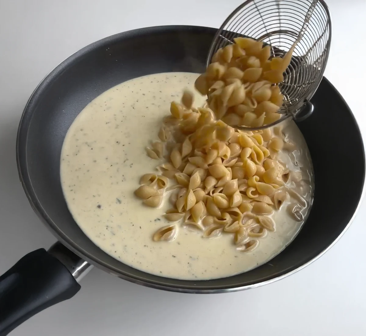 Creamy Lemon Shells Pasta