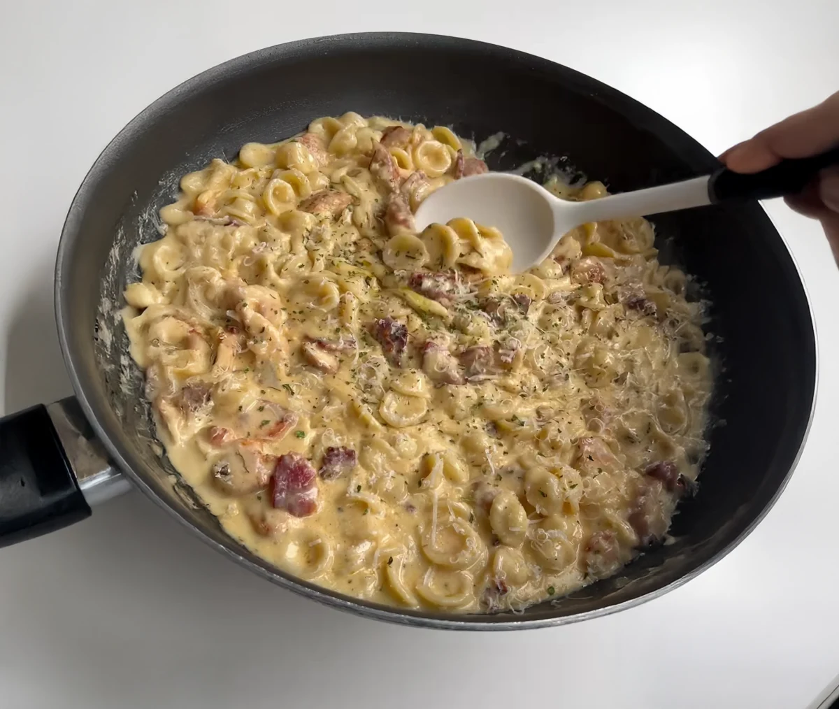 Chicken Bacon Ranch Orecchiette Pasta