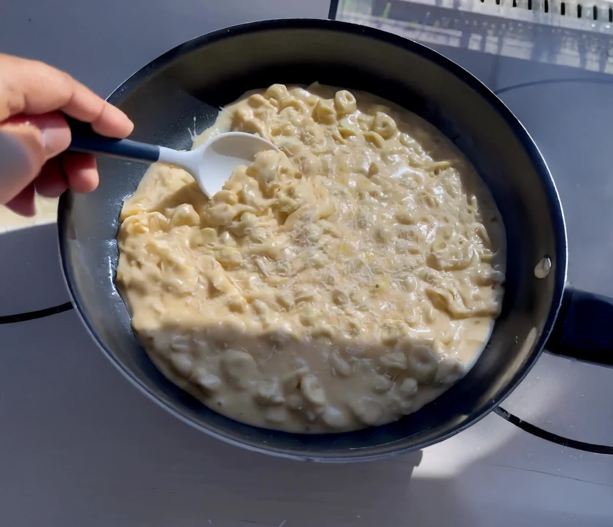 Tortellini Mac & Cheese with Burrata