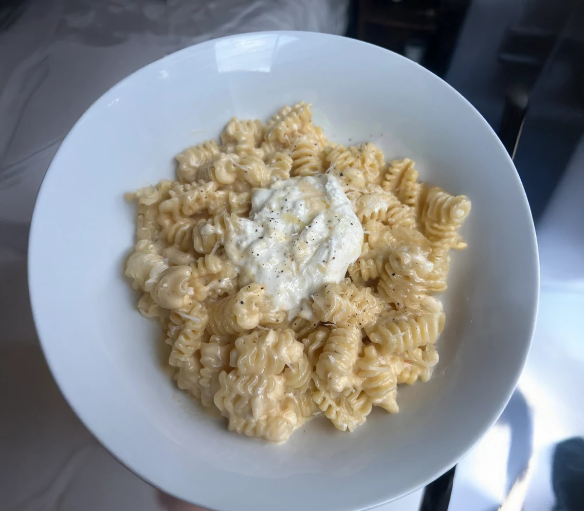 Truffle Mac & Cheese with Burrata