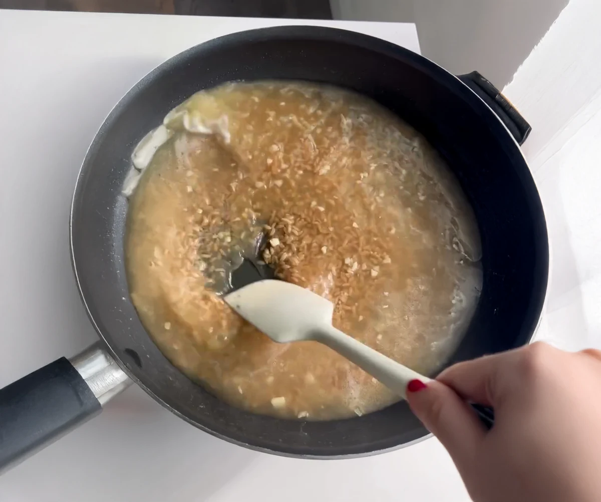 Cheesy Orzo with Bacon