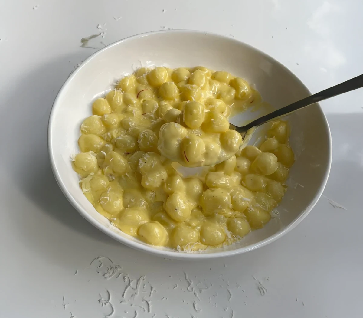 Creamy Saffron Gnocchi