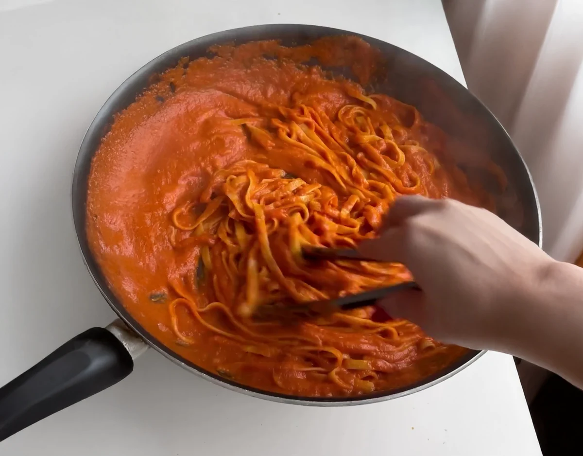 Chicken Parmesan Pasta with Hidden Veggies