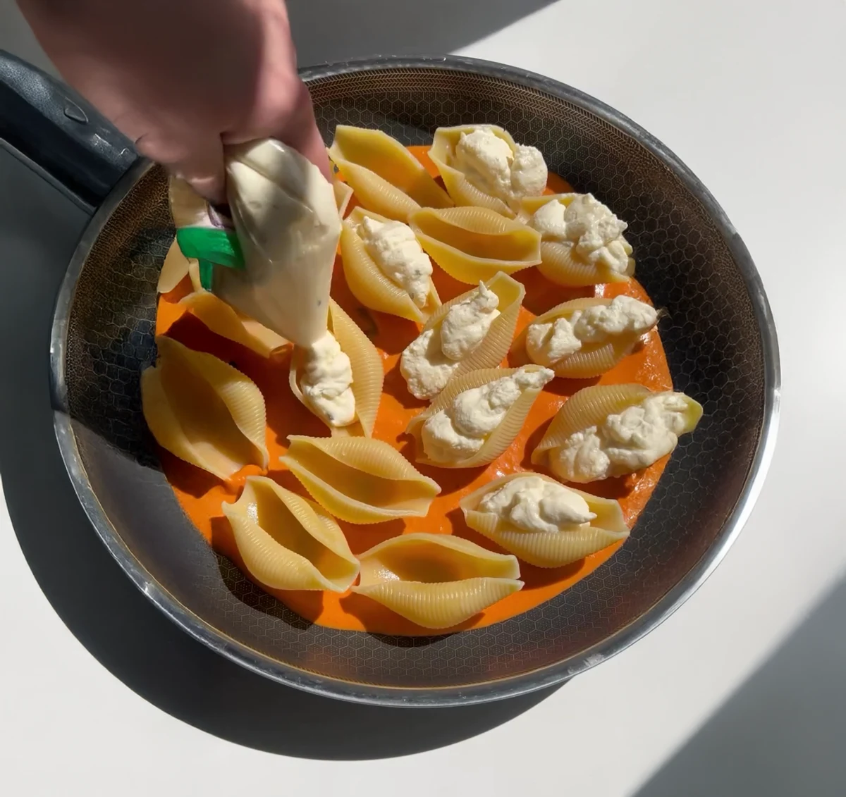 Stuffed Shells with Vodka Sauce