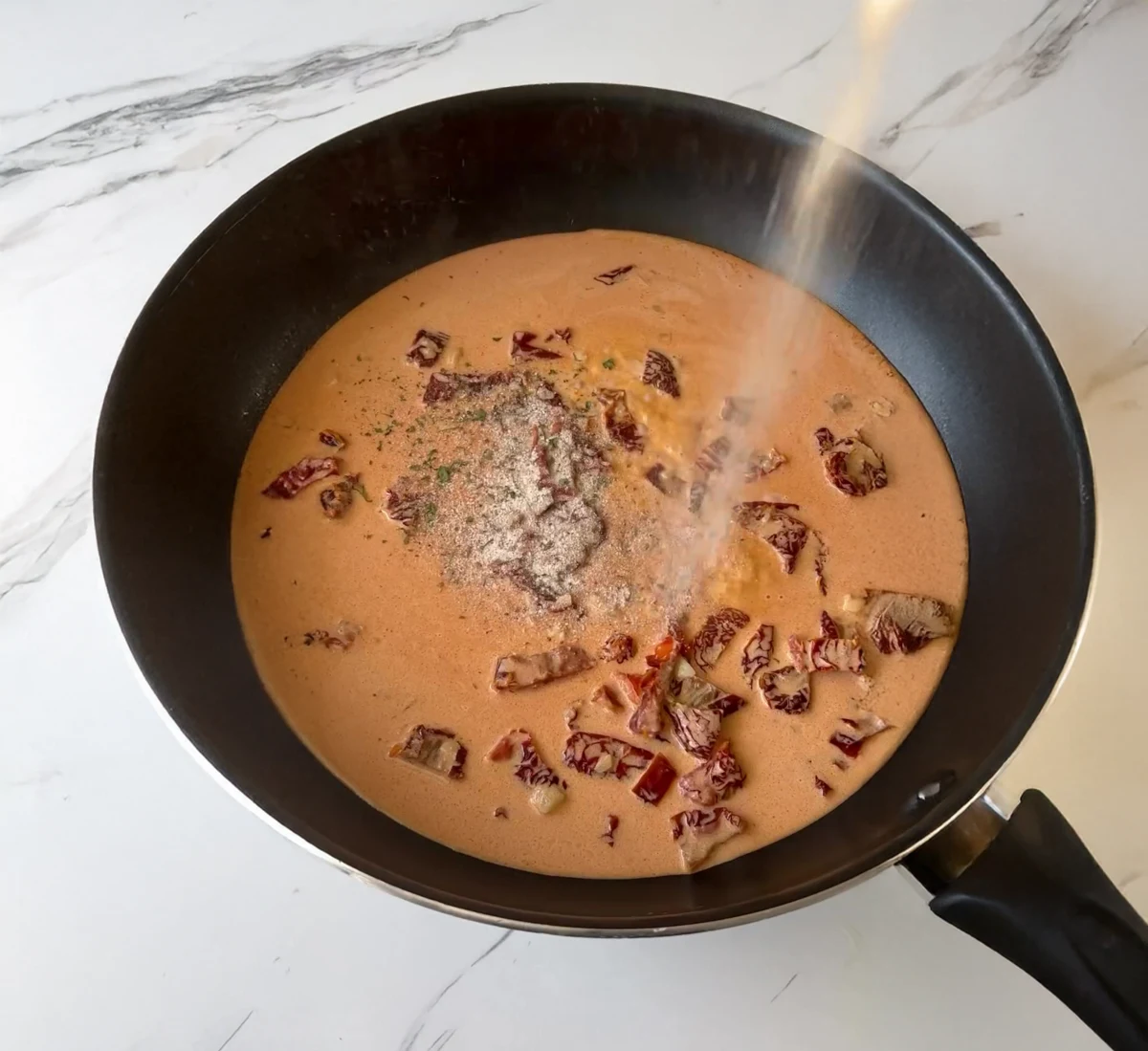 Sundried Tomato Cream Fettuccine