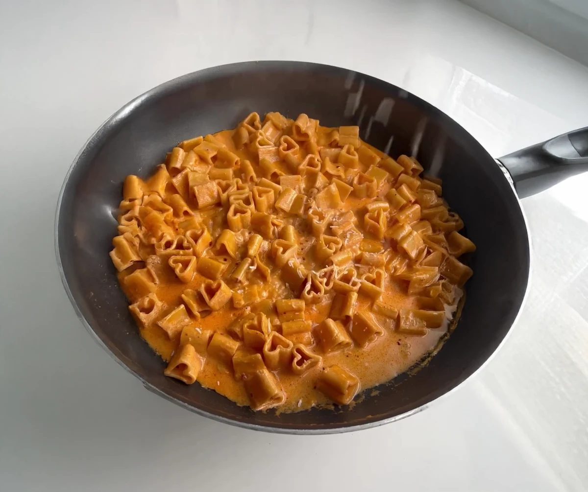 Heart-Shaped Vodka Pasta