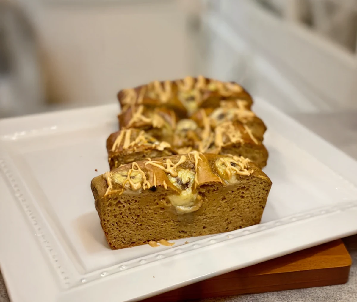 High Protein Peanut Butter Banana Bread