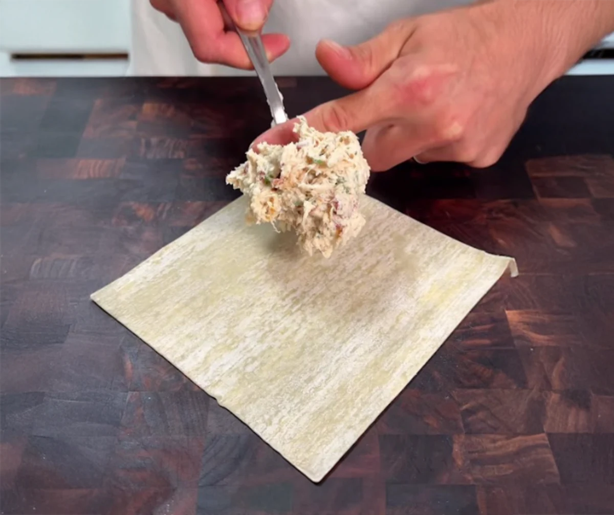 Chicken Bacon Ranch Egg Rolls