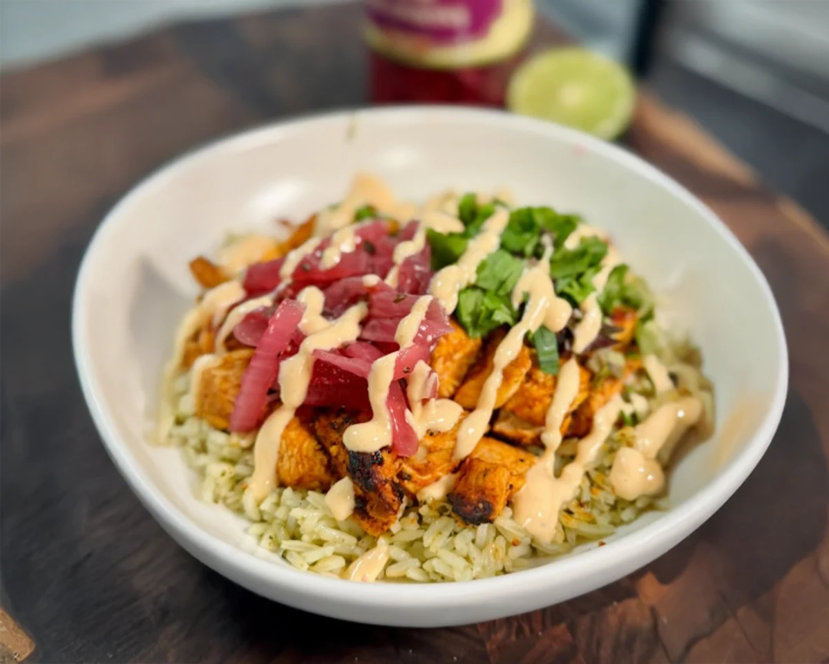 High-Protein Chicken Al Pastor Bowls