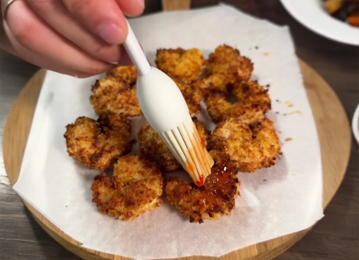 High Protein Bang Bang Shrimp Tacos