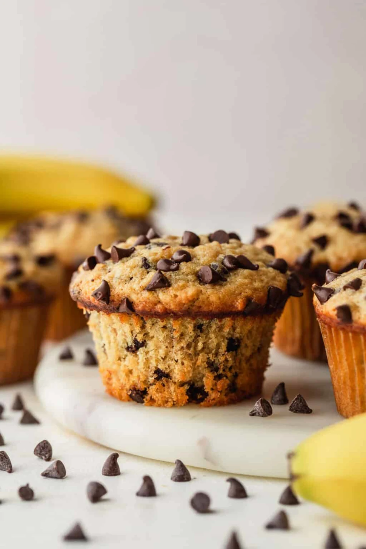 Easy Small Batch Chocolate Chip Banana Muffins