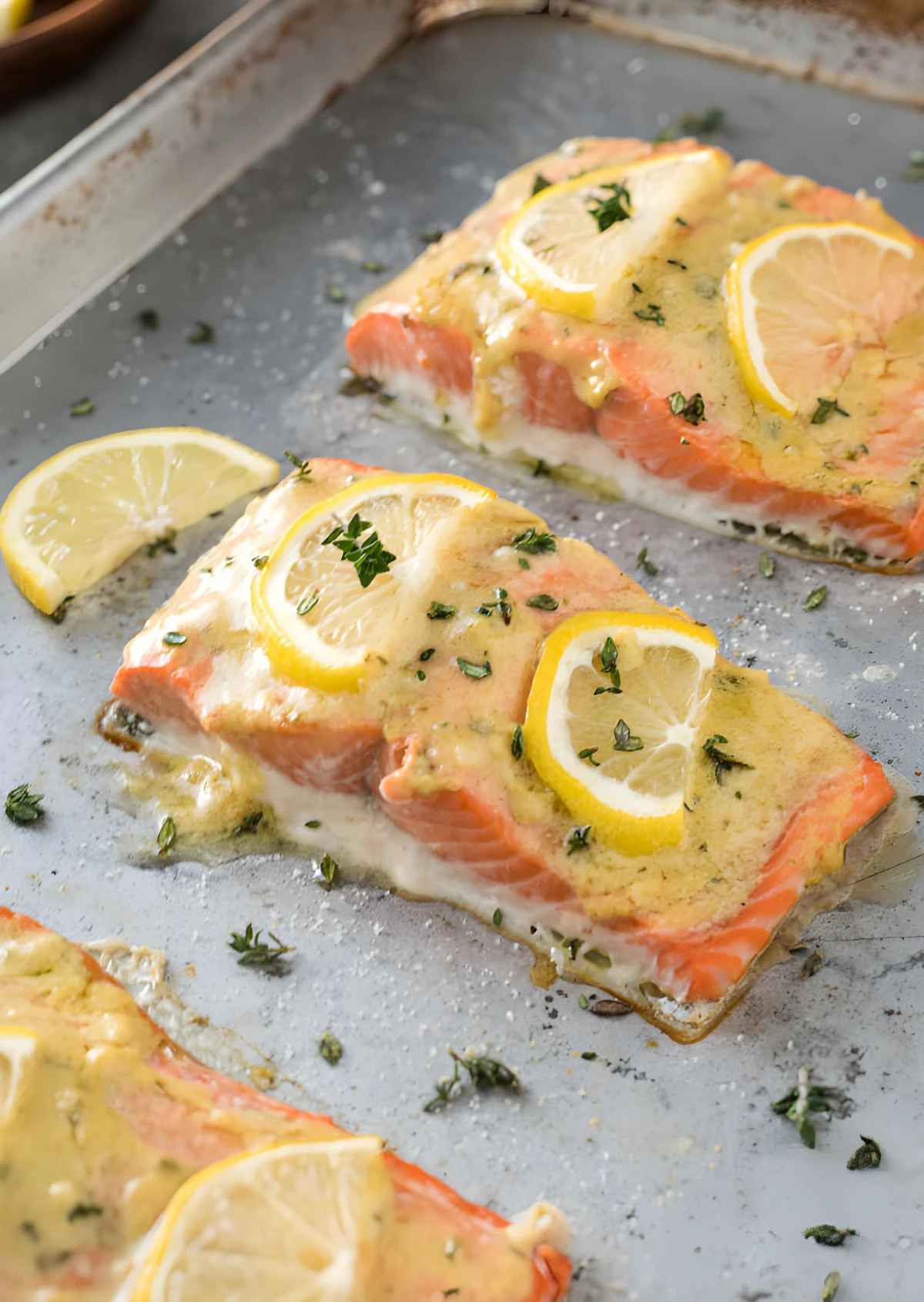 Easy Baked Lemon Dijon Salmon